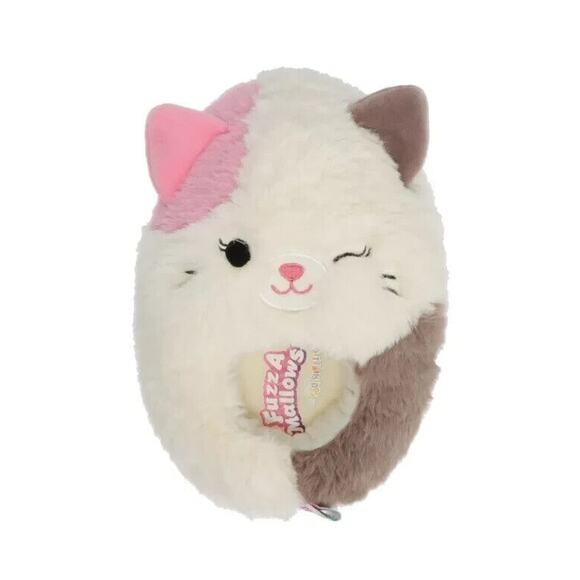 NWT Squishmallows Slippers Women’s size 5-6 Karina the Cat New Fuzzamallows - Picture 1 of 11